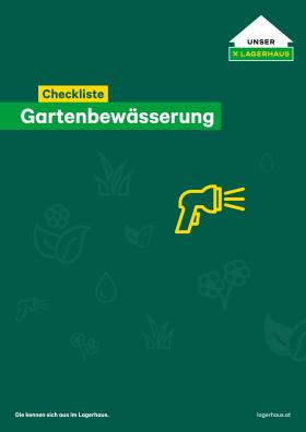Lagerhaus - Checkliste: Gartenbewässerung