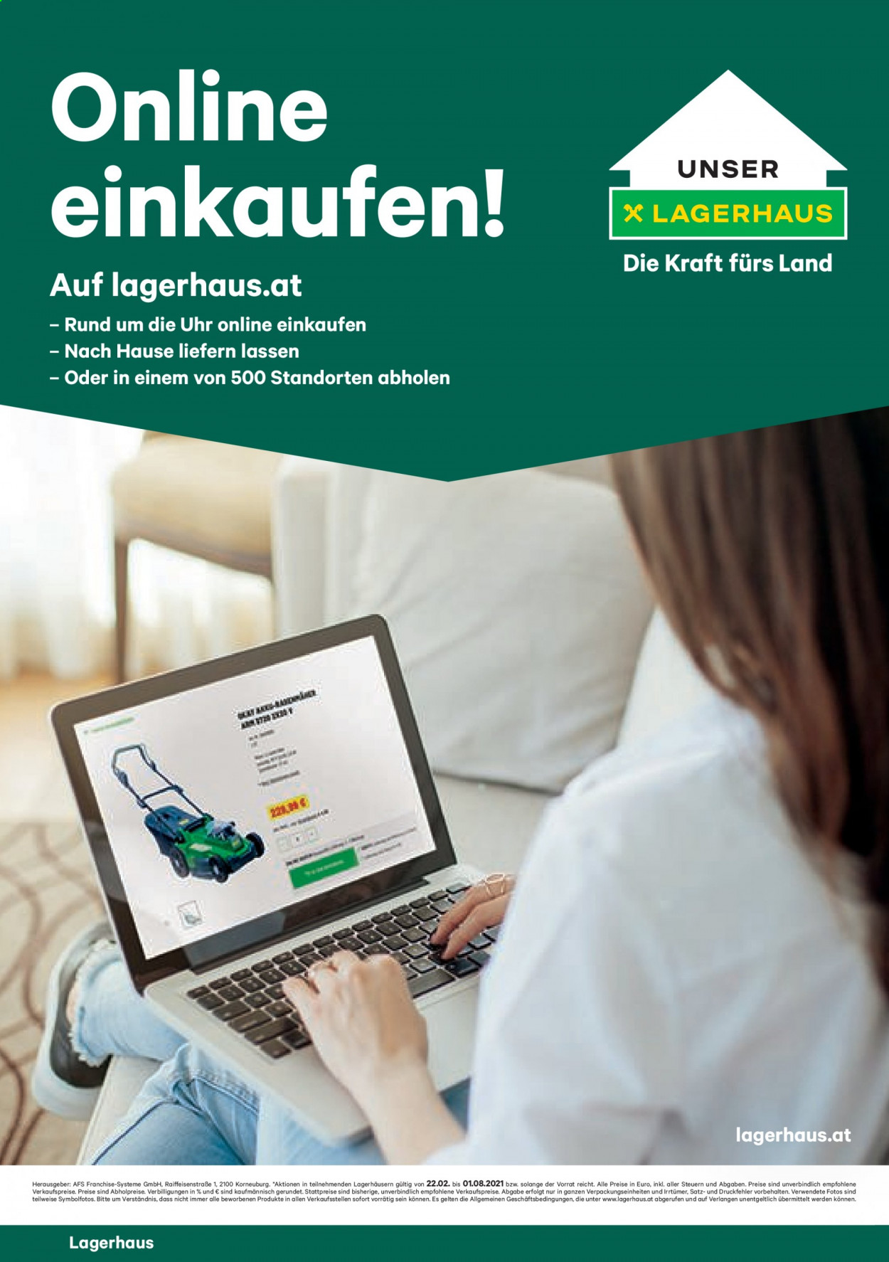 Angebote Lagerhaus - 22.2.2021 - 1.8.2021.