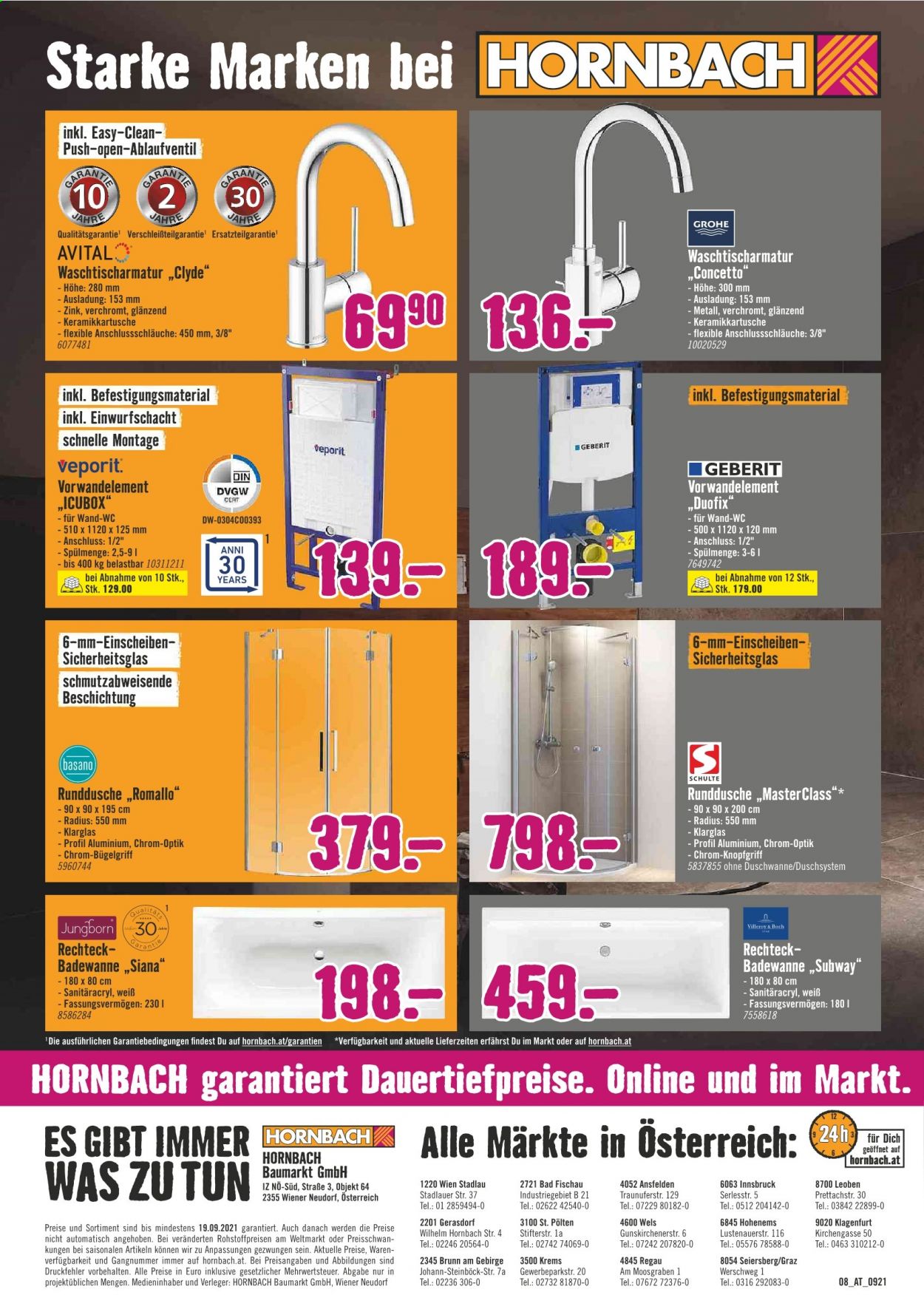 Angebote Hornbach - 3.9.2021 - 19.9.2021.