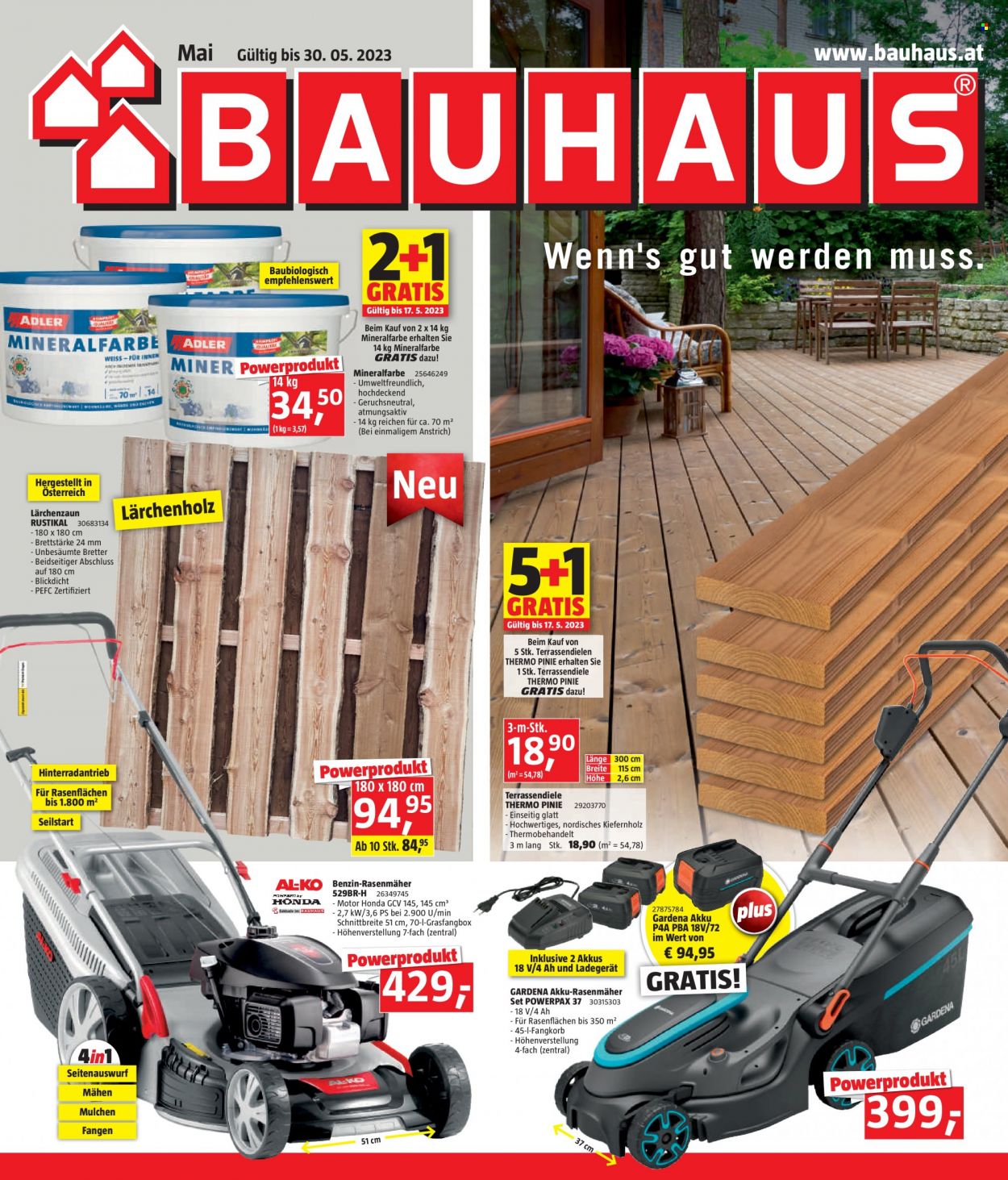 Angebote Bauhaus - 3.5.2023 - 30.5.2023.