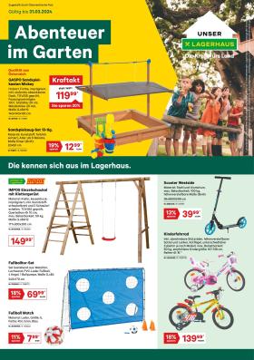Lagerhaus - Lagerhaus Flugblatt Spielgeräte outdoor 2024