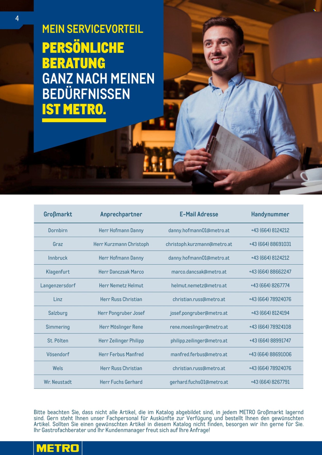 Angebote Metro.