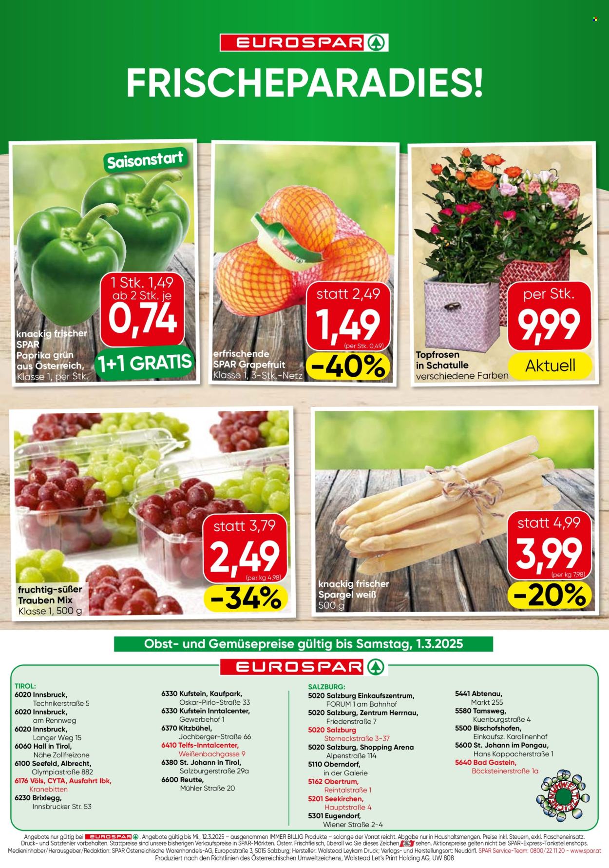 Angebote EUROSPAR.