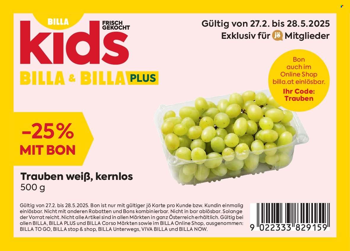 Angebote Billa - 27.2.2025 - 28.5.2025.