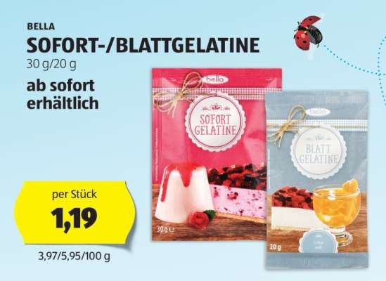 BELLA SOFORT-/BLATTGELATINE