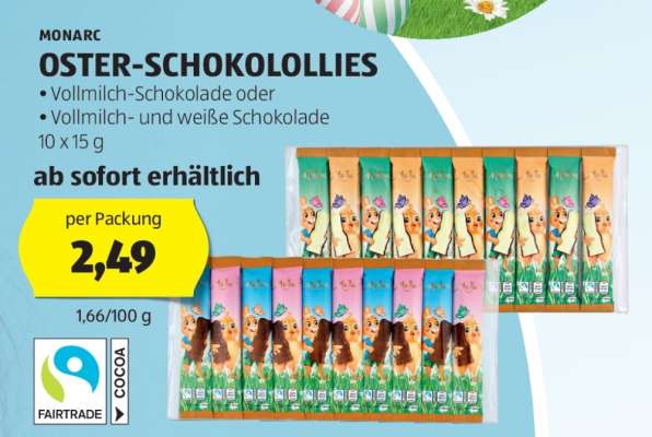 MONARC OSTER-SCHOKOLOLLIES