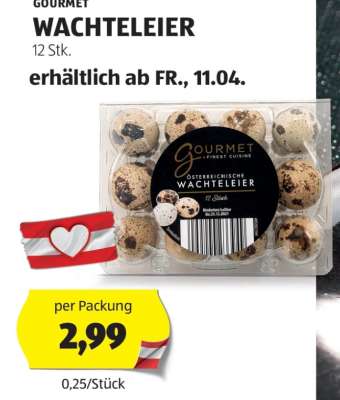 GOURMET WACHTELEIER