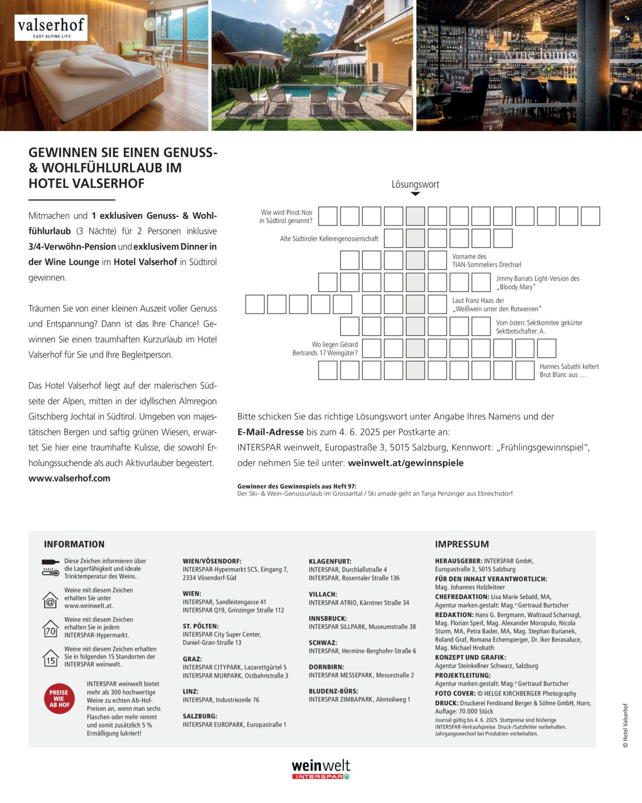 Angebote INTERSPAR - 16.3.2025 - 4.6.2025.