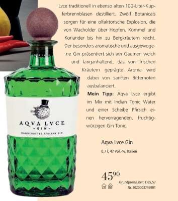 Aqva Lvce Gin
