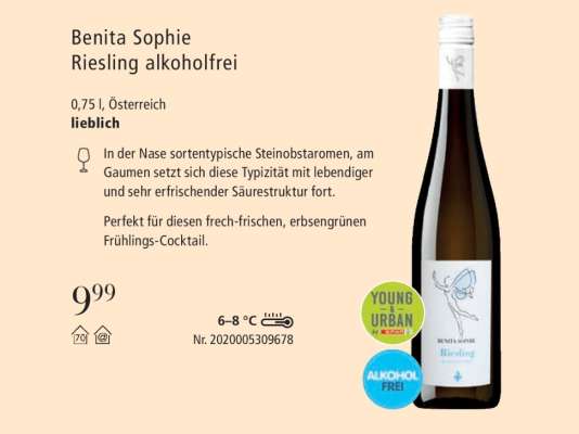 Benita Sophie Riesling alkoholfrei
