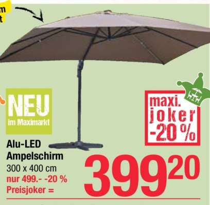 Alu-LED Ampelschirm