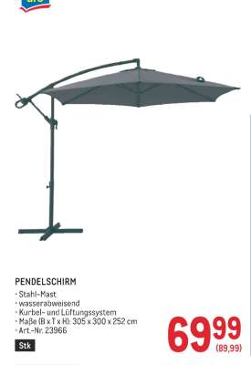 Pendelschirm