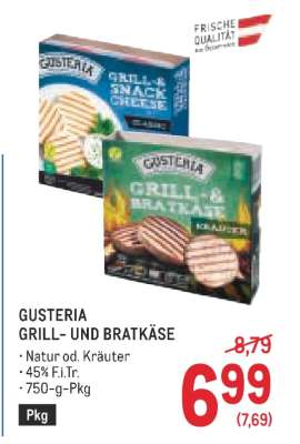 GUSTERIA GRILL- UND BRATKÄSE