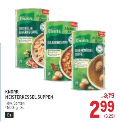 KNORR MEISTERKESSEL SUPPEN
