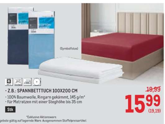 SPANNBETTTUCH 100X200 CM
