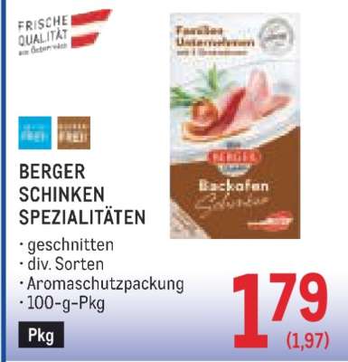 BERGER SCHINKEN SPEZIALITÄTEN