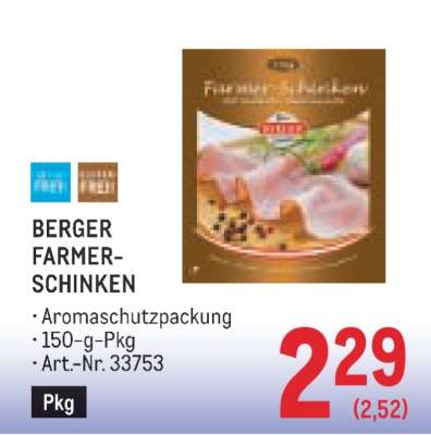 BERGER FARMER-SCHINKEN