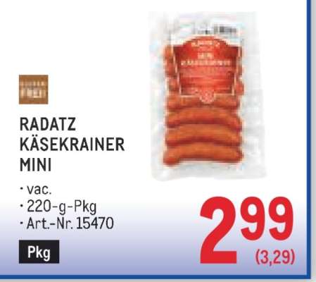 Radatz Käsekrainer Mini