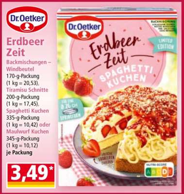 Erdbeer Zeit Spaghetti Kuchen