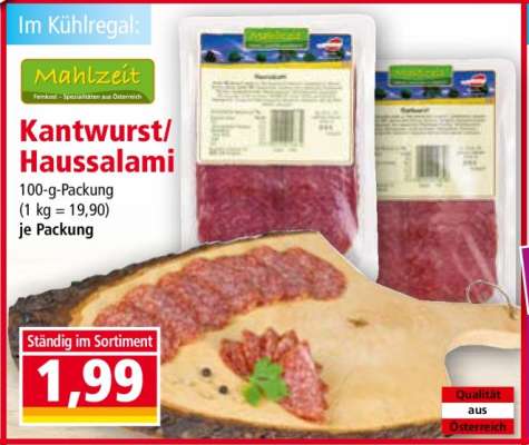 Kantwurst/Haussalami