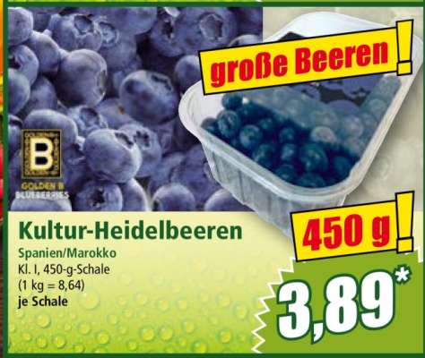 Kultur-Heidelbeeren