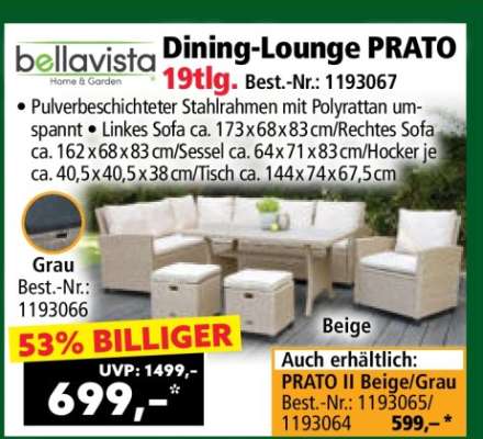 Dining-Lounge PRATO 19tlg.