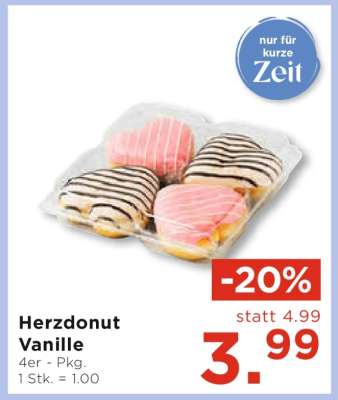 Herzdonut Vanille