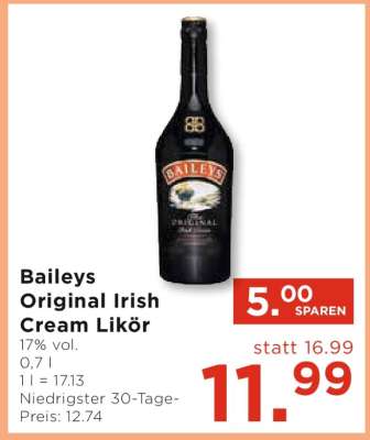 Baileys Original Irish Cream Likör