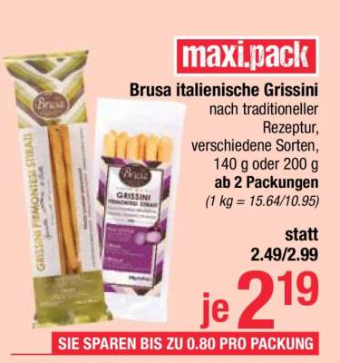 Brusa italienische Grissini
