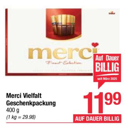Merci Vielfalt Geschenkpackung