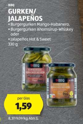 BBQ GURKEN/JALAPEÑOS