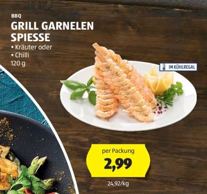 GRILL GARNELEN SPIESSE
