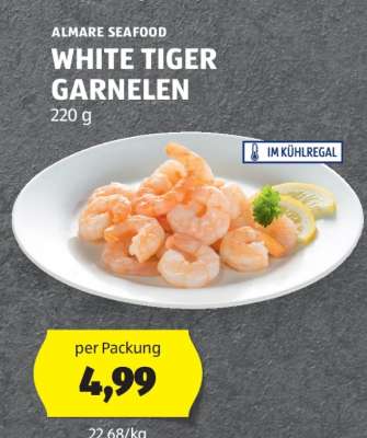 ALMARE SEAFOOD WHITE TIGER GARNELEN