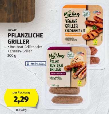 MYVAY PFLANZLICHE GRILLER