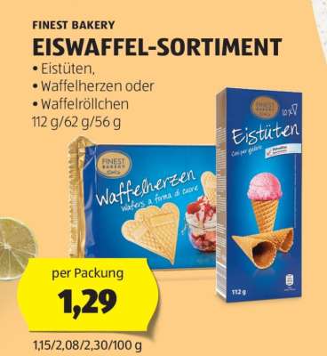 EISWAFFEL-SORTIMENT
