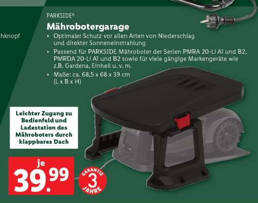 PARKSIDE® Mährobotergarage