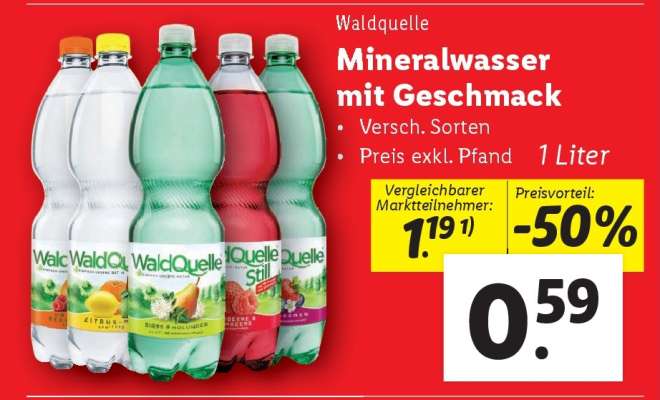 Waldquelle Mineralwasser mit Geschmack