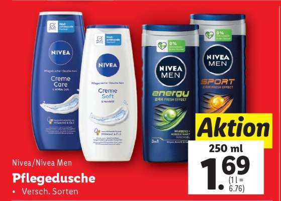 Nivea/Nivea Men Pflegedusche