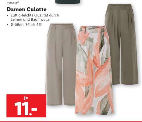 Damen Culotte