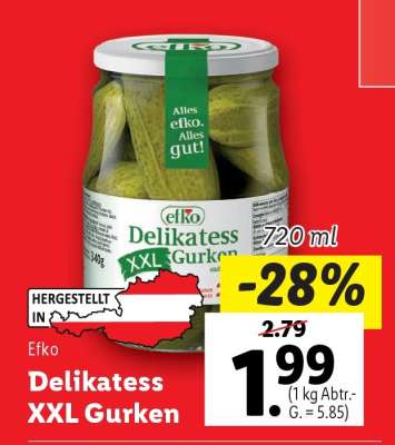 Delikatess XXL Gurken