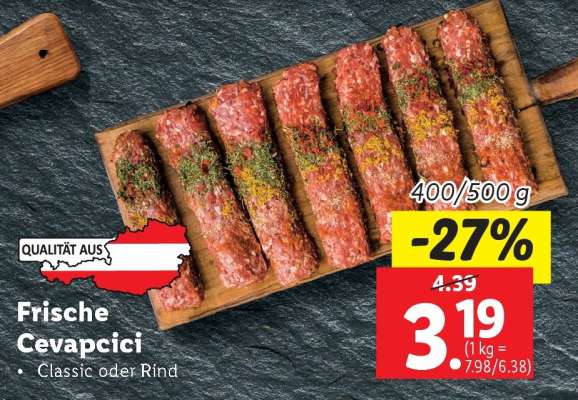 Frische Cevapcici