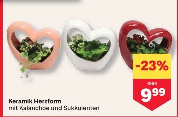 Keramik Herzform