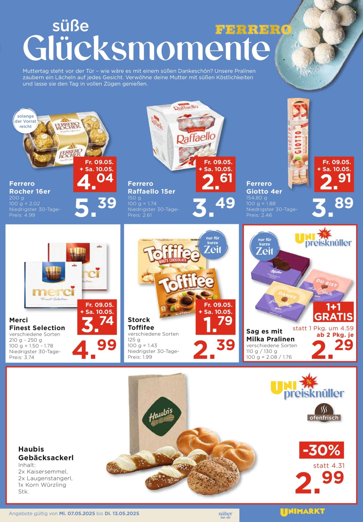Angebote UNIMARKT - 7.5.2025 - 13.5.2025.