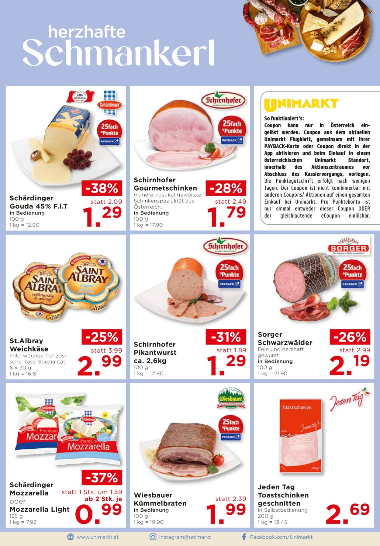 Angebote UNIMARKT - 7.5.2025 - 13.5.2025.