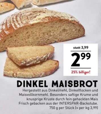DINKEL MAISBROT