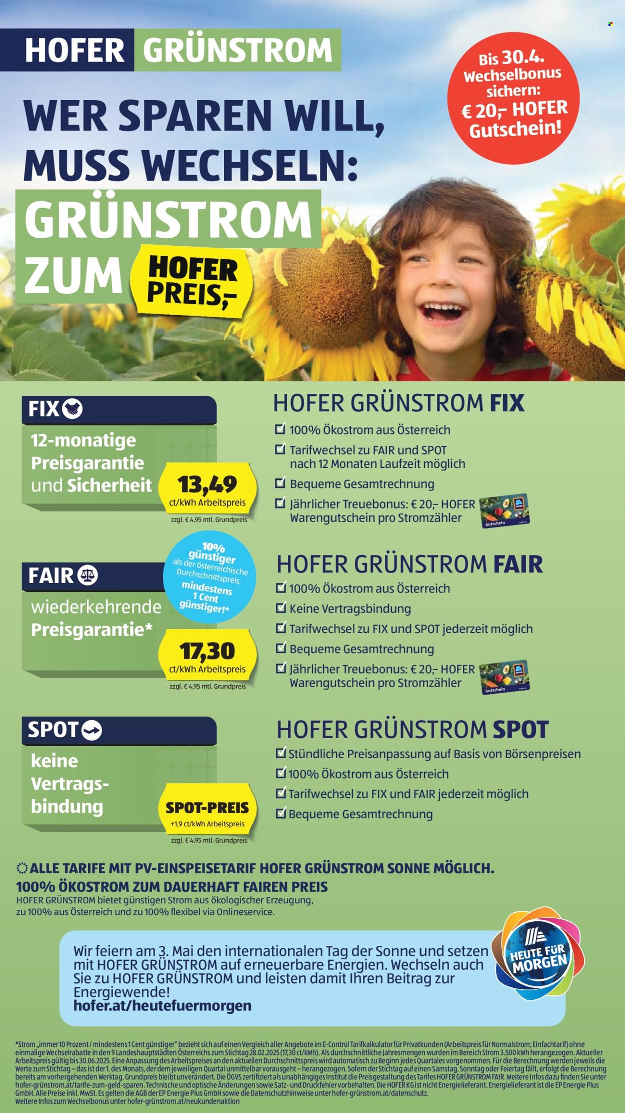Angebote Hofer - 8.5.2025 - 15.5.2025.