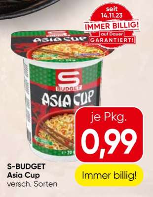 S-BUDGET Asia Cup