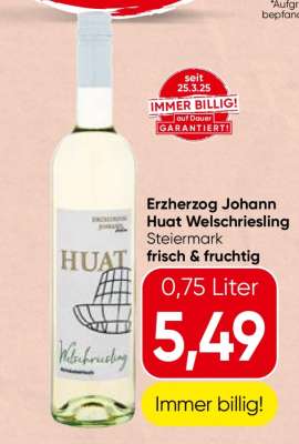 Erzherzog Johann Huat Welschriesling