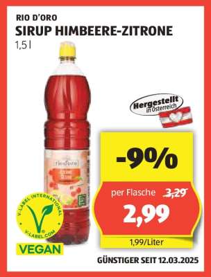SIRUP HIMBEERE-ZITRONE