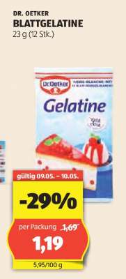 Dr. Oetker Blattgelatine